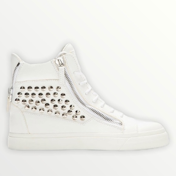 Giuseppe Zanotti Other - Giuseppe Zanotti white spiked high top sneakers EUR 42